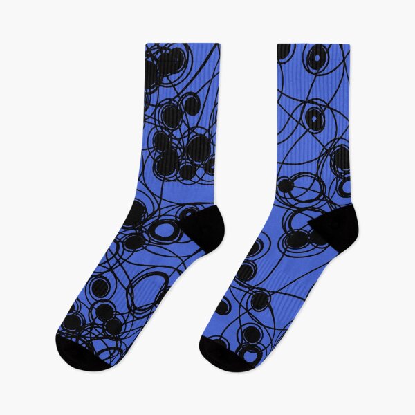 Item preview, Spiral chaotic design - black and blue designed and sold by rahilvalani.