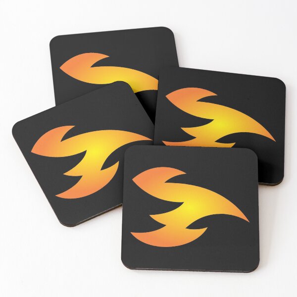 Item preview, Funky Orange Abstract Flying Fire Dragon Design designed and sold by LuckDragonGifts.