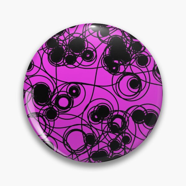 Item preview, Spiral chaotic design - black and magenta designed and sold by rahilvalani.