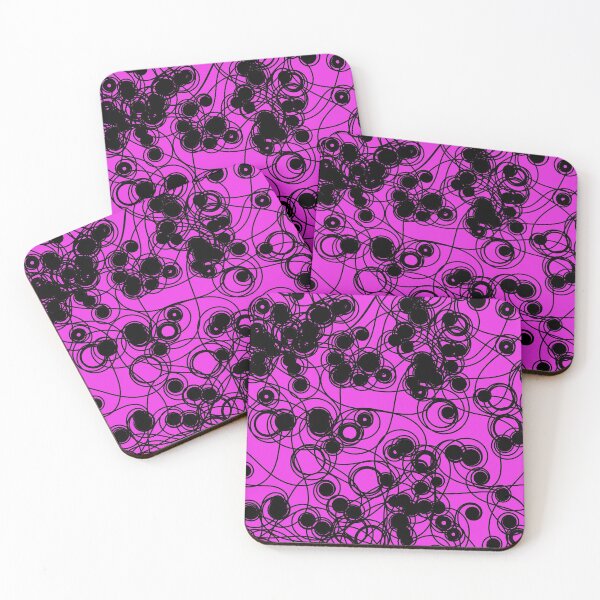Item preview, Spiral chaotic design - black and magenta designed and sold by rahilvalani.