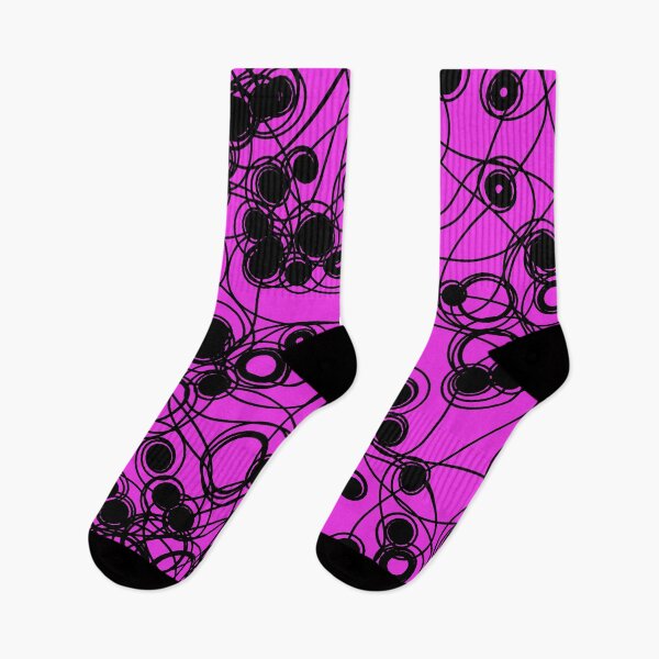 Item preview, Spiral chaotic design - black and magenta designed and sold by rahilvalani.