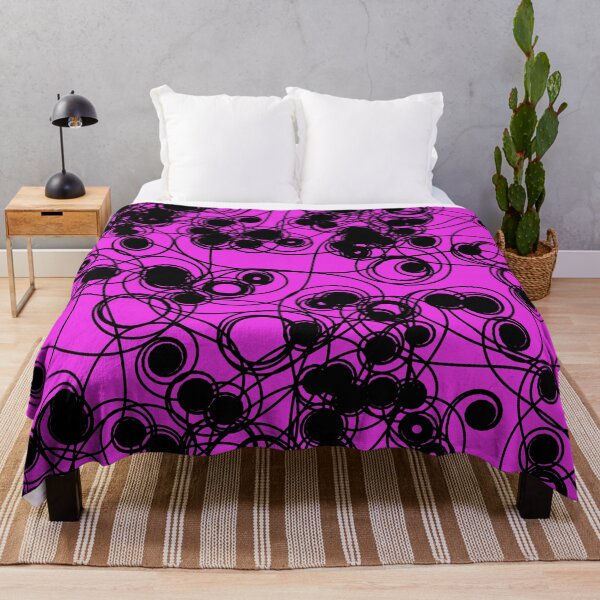 Item preview, Spiral chaotic design - black and magenta designed and sold by rahilvalani.