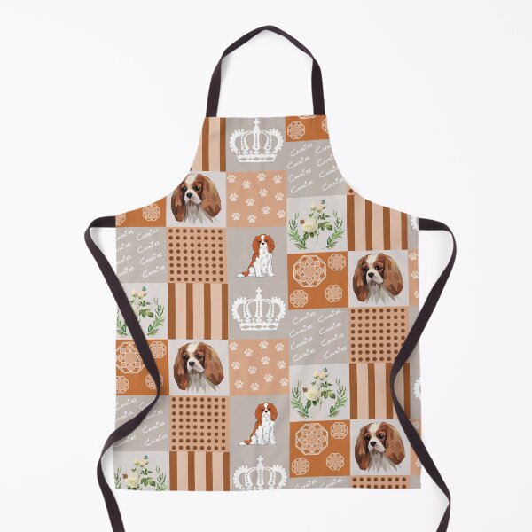 Item preview, Cavalier King Charles spaniel patchwork designed and sold by PawsoMania.
