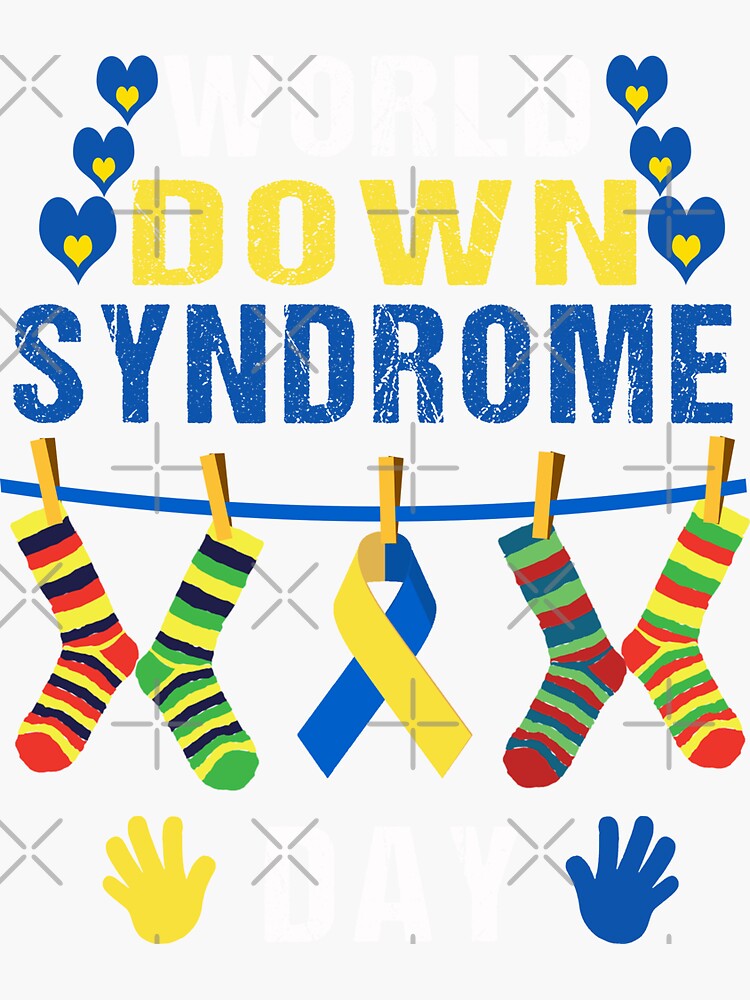"World Down Syndrome Day 2023" Sticker for Sale by TheBrilliant Redbubble