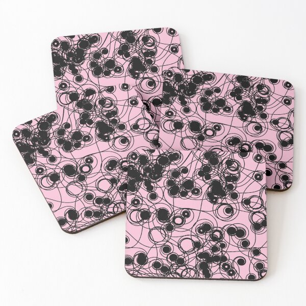 Item preview, Spiral chaotic design - black and pink designed and sold by rahilvalani.