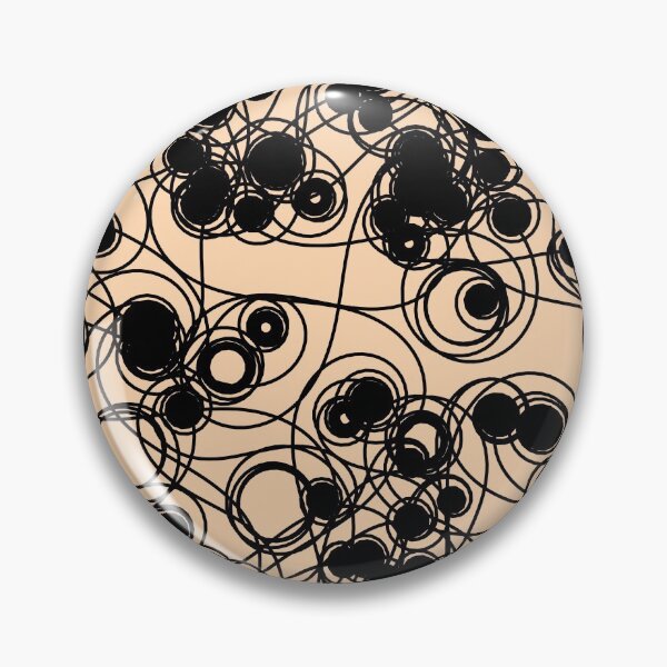 Item preview, Spiral chaotic design - black and apricot designed and sold by rahilvalani.
