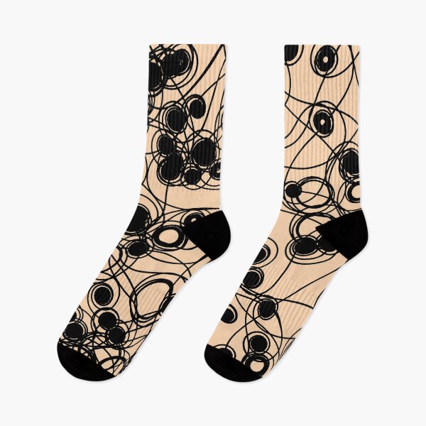 Item preview, Spiral chaotic design - black and apricot designed and sold by rahilvalani.