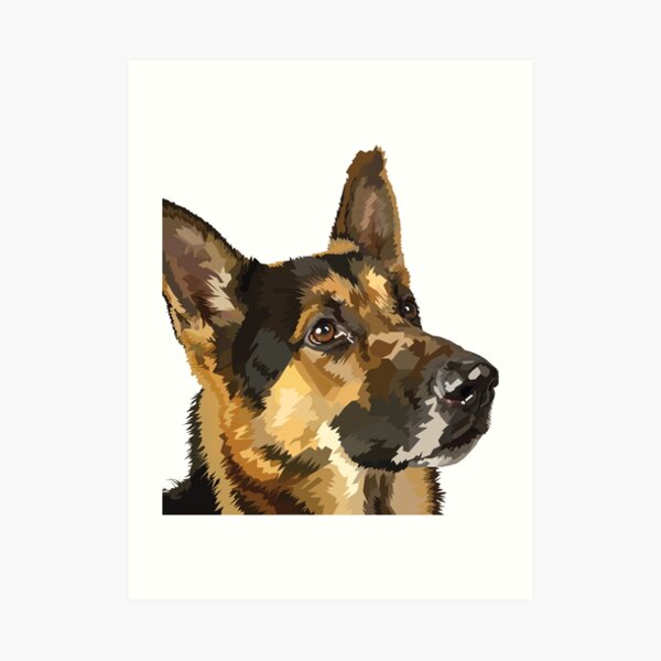 German Shepherd Art Print
