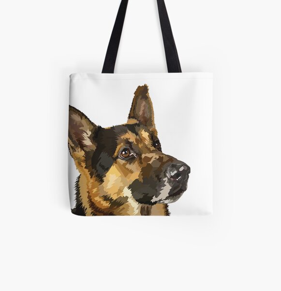 German Shepherd All Over Print Tote Bag