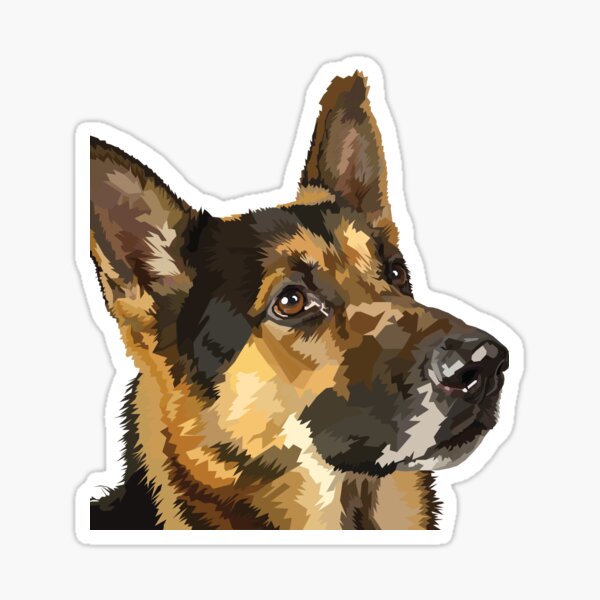 German shepherd outlet car window stickers