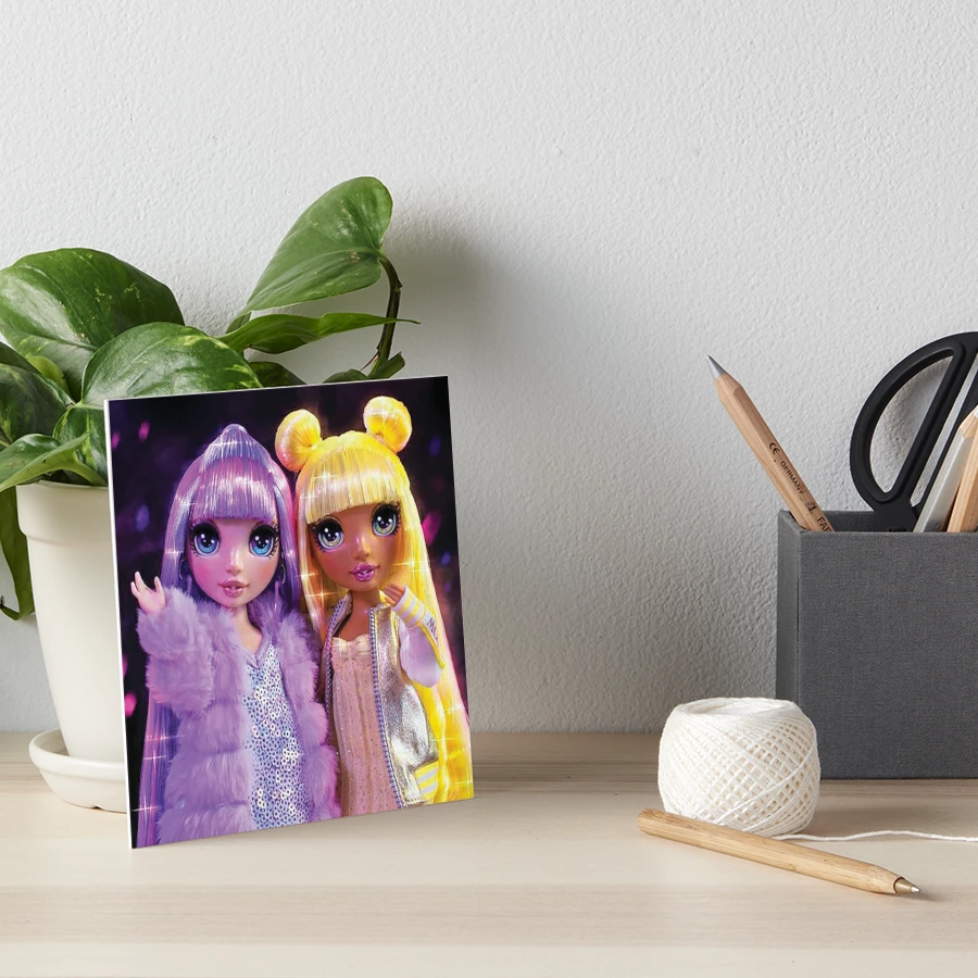 Violet Willow and Sunny Madison Rainbow High Purple Yellow Postcard for  Sale by Pocklemy