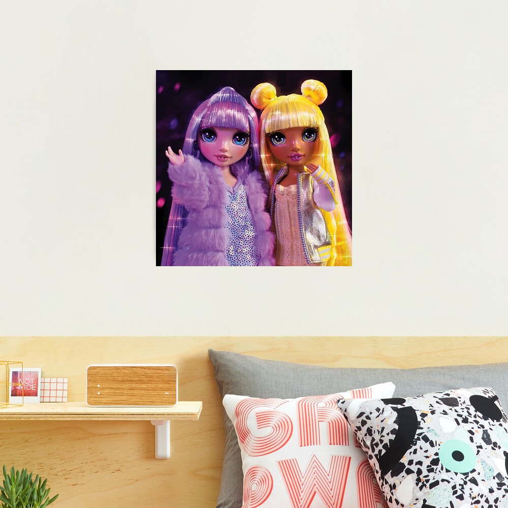 Violet Willow and Sunny Madison Rainbow High Purple Yellow Photographic  Print for Sale by Pocklemy