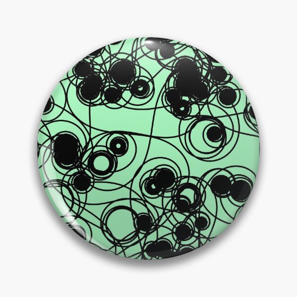 Item preview, Spiral chaotic design - black and mint designed and sold by rahilvalani.
