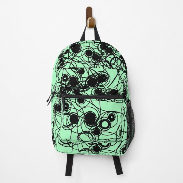 Item preview, Spiral chaotic design - black and mint designed and sold by rahilvalani.