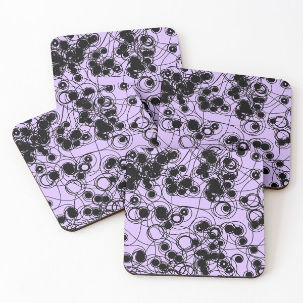 Item preview, Spiral chaotic design - black and lavender designed and sold by rahilvalani.