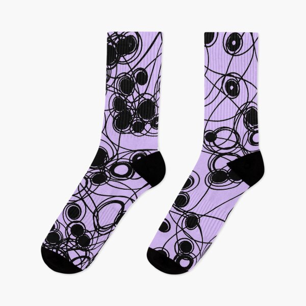 Item preview, Spiral chaotic design - black and lavender designed and sold by rahilvalani.