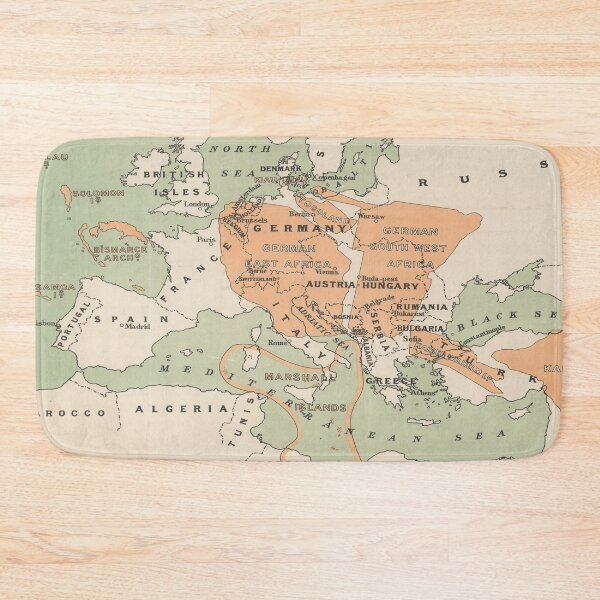 Item preview, Old WWI Downfall of Germany Map (1917) Vintage German Empire in Europe Atlas designed and sold by BravuraMedia.