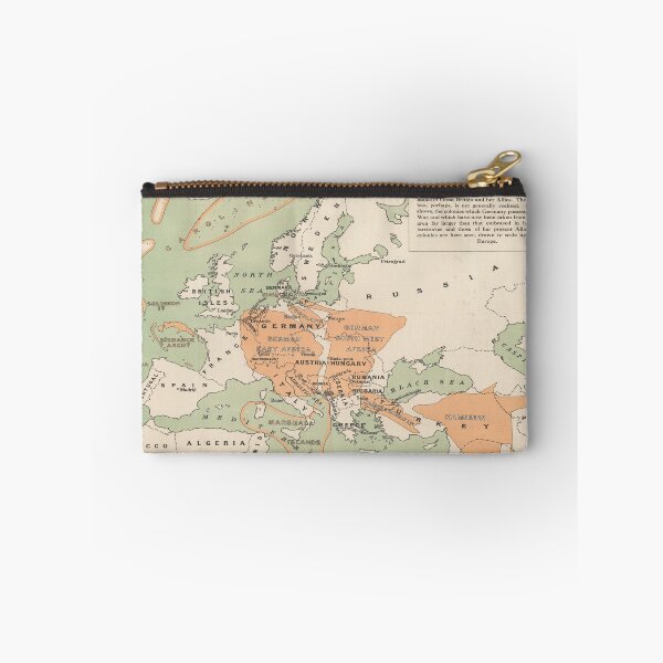 Item preview, Old WWI Downfall of Germany Map (1917) Vintage German Empire in Europe Atlas designed and sold by BravuraMedia.