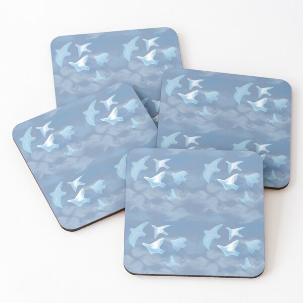 Item preview, Blue print, birds in the clouds. designed and sold by UVI-CA.
