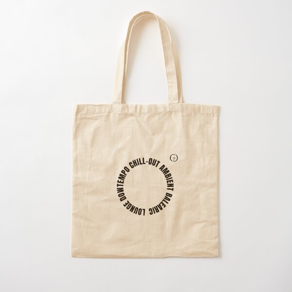 Balearic lounge downtempo chill-out ambient black Cotton Tote Bag