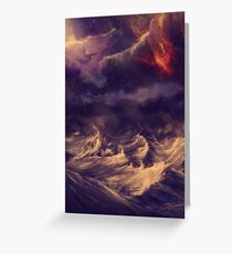 Stormy ocean Greeting Card