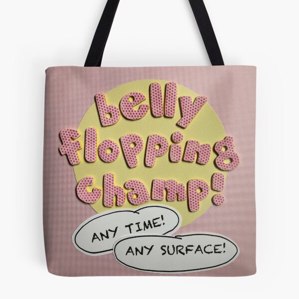 Item preview, Bright Pink Belly Flopping Champ designed and sold by prunellaparsnip.