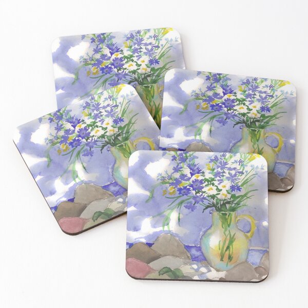 Item preview, Wildflowers by the Gulf. Watercolor Bouquet. designed and sold by NorroenDyrd.
