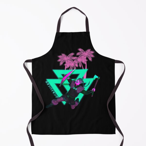 Item preview, Neon Viking Vaporwave Synthwave Ragnar Triangle Palms designed and sold by ShirtVibes.