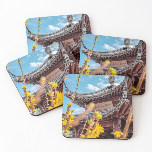 Item preview, Chinese pavilion with yellow flowers around designed and sold by Palette of the East.