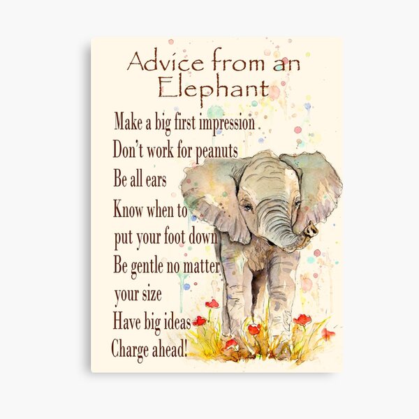 Item preview, Advice from An Elephant for you designed and sold by LeHongTien.