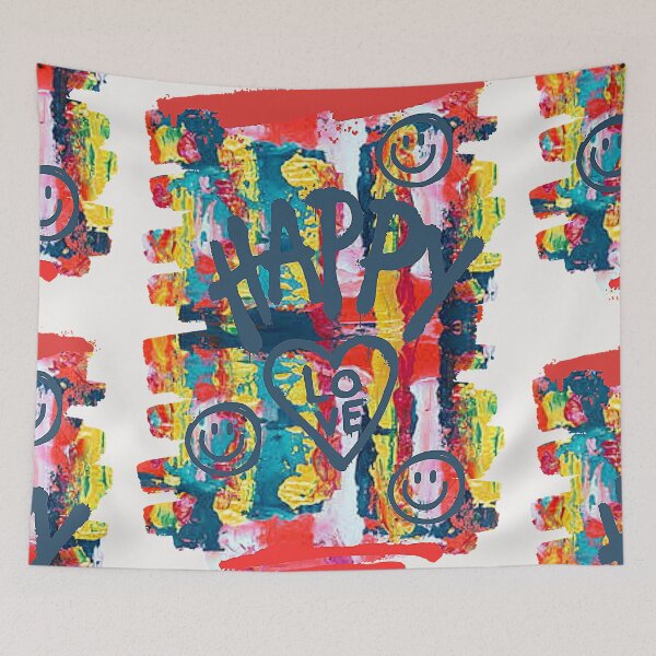 Item preview, Happy Playful Graffiti Design, nr 4, graphic psychedelic abstract art, trippy graphic psychedelic arte abstracto designed and sold by Adri Barnard.