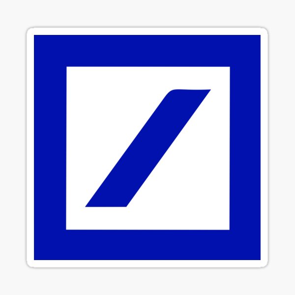 Sticker Deutsche Bank Redbubble