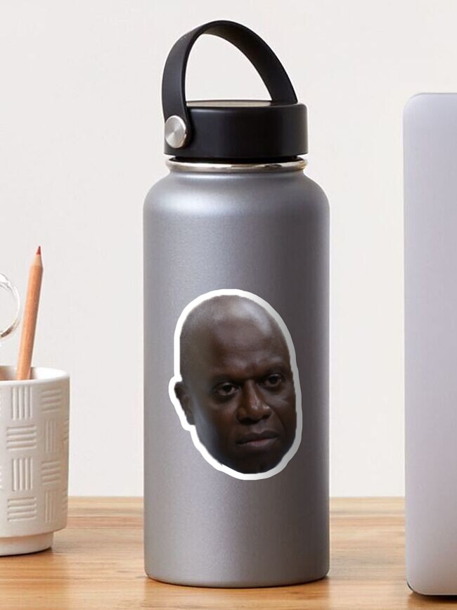 Thumbnail 1 of 3, Sticker, Captain Holt Head sticker designed and sold by jackiekeating.