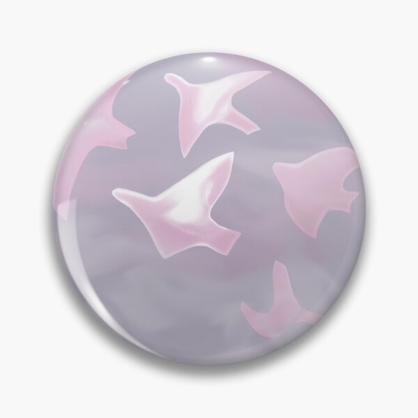 Item preview, Pink print, birds in the clouds. designed and sold by UVI-CA.