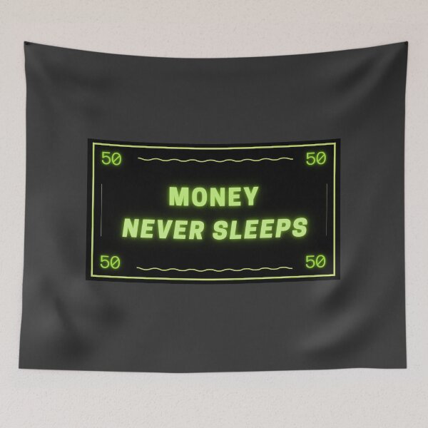 Item preview, Money Never Sleeps - dollar bill designed and sold by WallStreet Arts.