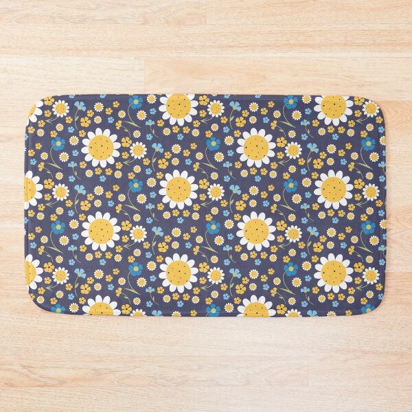 Item preview, Multi-faceted pattern with chamomile on the dark background  designed and sold by Victoria Riabov.