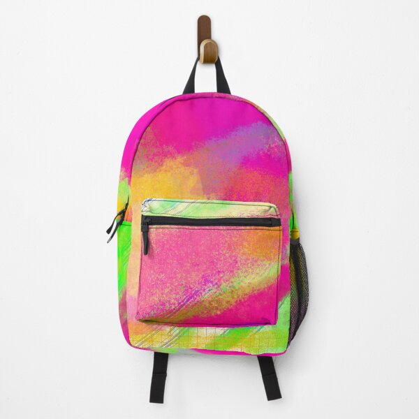 Item preview, Modern Abstract Colorful Splashed Pink Green Purple Yellow Watercolor Effect  Lines  designed and sold by wenjunior.