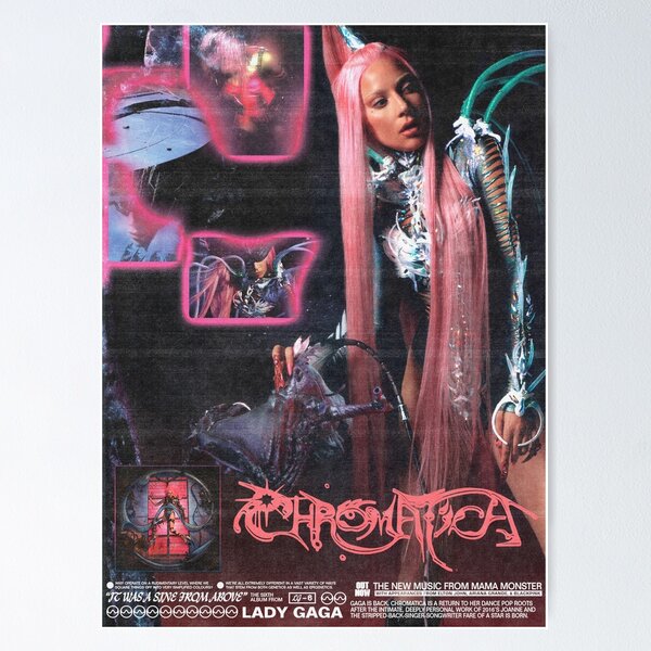 Item preview, chromatica promotional poster lg6 designed and sold by yagoordon.