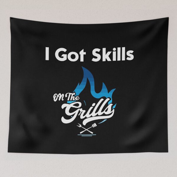 Item preview, I Got Skills On The Grills Mens Funny Grilling Bbq Smoker gift designed and sold by alfa-rouk.