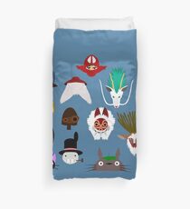 Many faces of Ghibli Duvet Cover