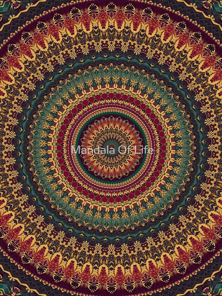 Thumbnail 3 of 3, Scarf, Mandala 11 designed and sold by Mandala Of Life.
