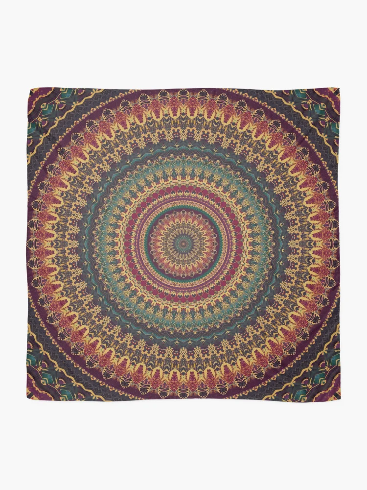 Thumbnail 2 of 3, Scarf, Mandala 11 designed and sold by Mandala Of Life.