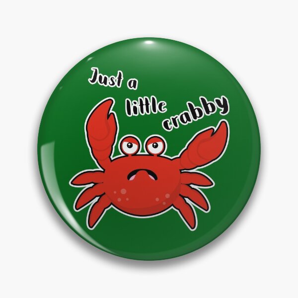 Item preview, Just A little Crabby: Cute Annoyed Crab designed and sold by Happy Puppy Print On Demand.