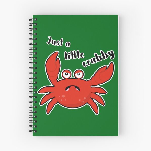 Item preview, Just A little Crabby: Cute Annoyed Crab designed and sold by Happy Puppy Print On Demand.