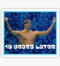 Michael Phelps Celebration 16 Jahre Olympian Sticker