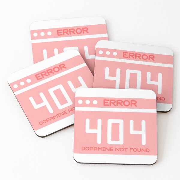 Item preview, Error 404 - Dopamine not found  | ADHD Awareness  designed and sold by LemonbatStudio.