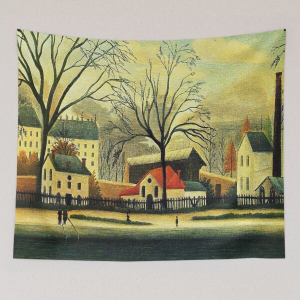 Item preview, Suburban Scene-Henri Rousseau designed and sold by LexBauer.