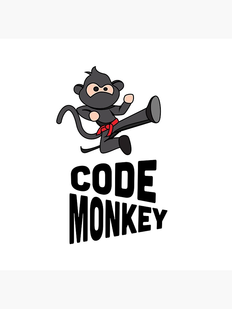 "Code Monkey Ninja" Poster by Best Redbubble