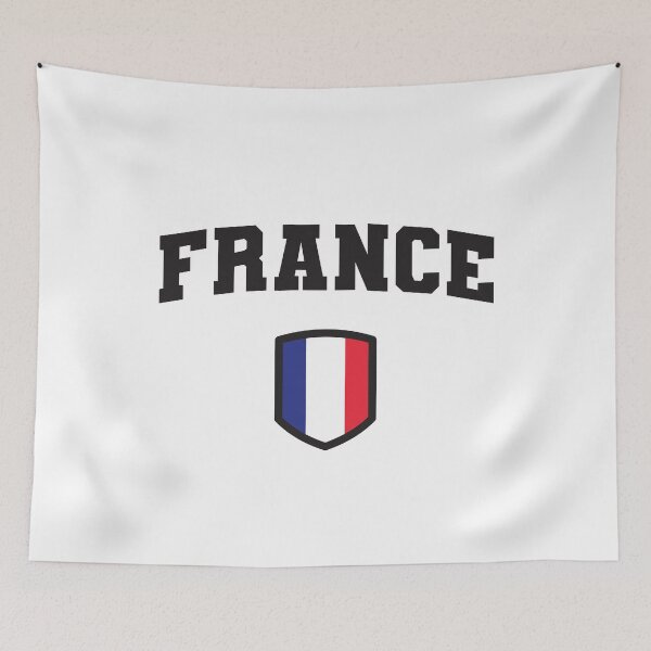 Item preview, France with French Flag within a Shield designed and sold by Rhu Creations.