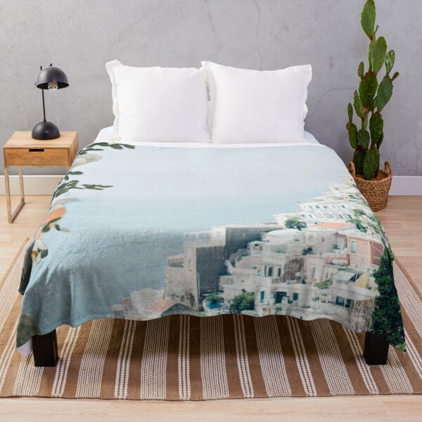 Item preview, Positano landscape with white flower designed and sold by Erika Bartha.